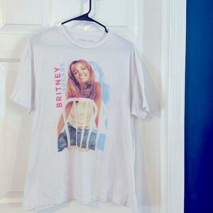 Britney Spears Graphic Short Sleeve 100% Cotton T-Shirt Size Large